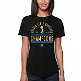 Women Golden State Warriors Sportiqe 2018 NBA Finals Champions Arched Supersoft Tri Blend T-Shirt Black,baseball caps,new era cap wholesale,wholesale hats
